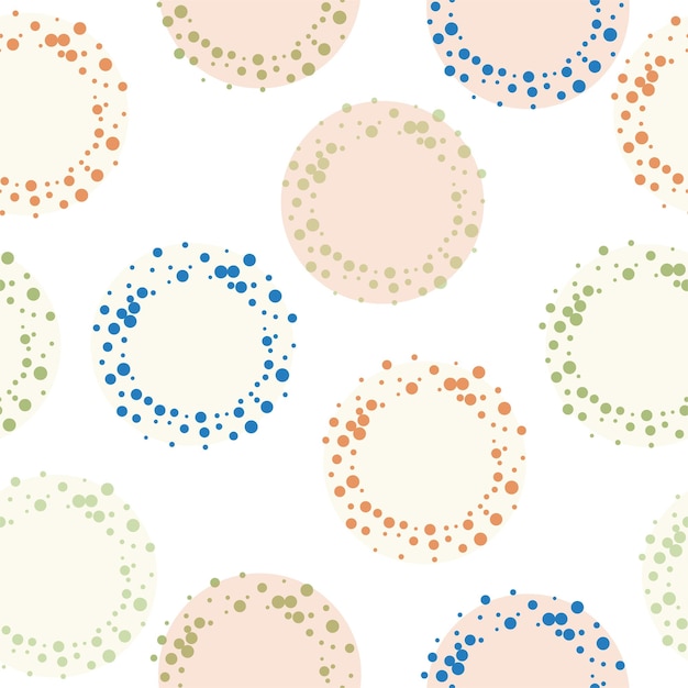 Confettis Dispersés Sans Soudure Automne Décor Chaotique Abstract Vector Illustration
