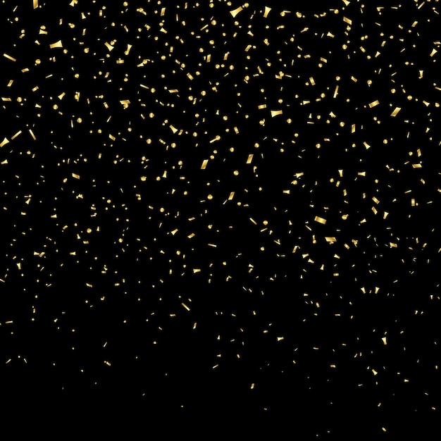 confettis métalliques en or