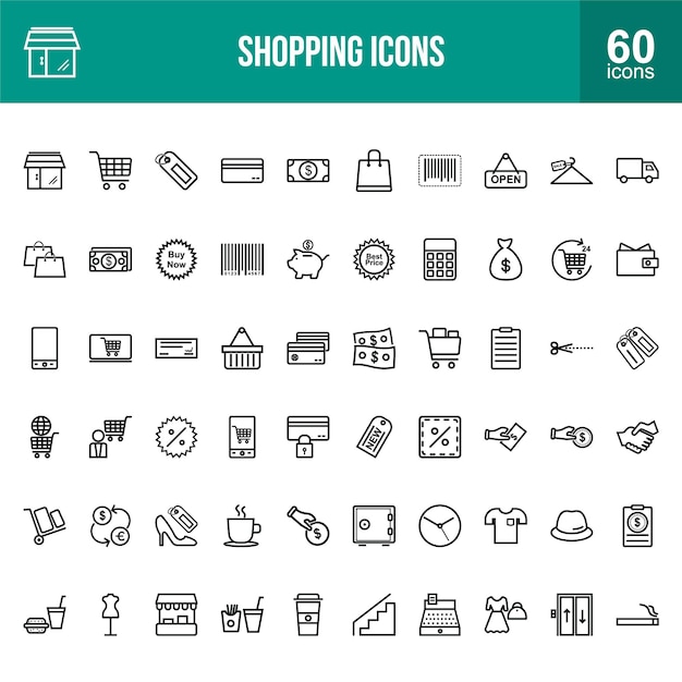 Configuration des icônes de la ligne d'achat