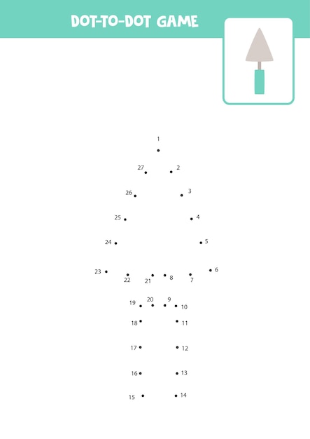 Connectez Le Jeu De Points Avec Une Fourchette à Main