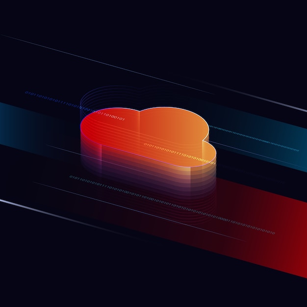 Vecteur connexion réseau de données numériques