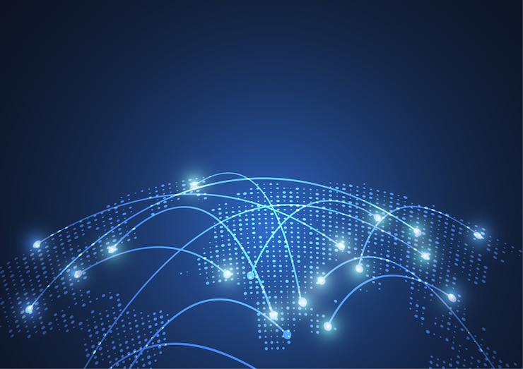 Vecteur connexion réseau globale