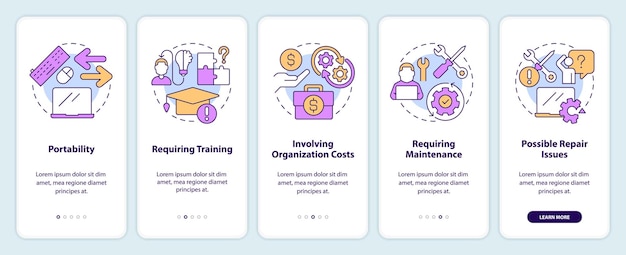 Considérations sur les outils d'entreprise pour l'écran d'intégration de l'application mobile