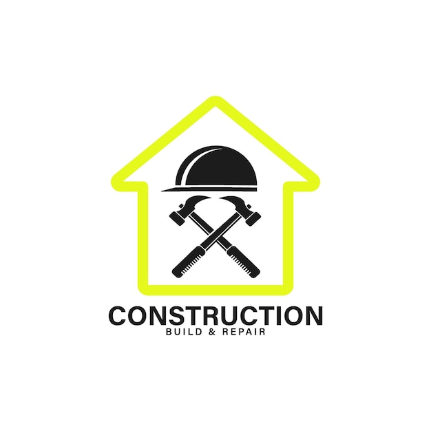 Construction Construire Et Réparer Le Logo De La Maison