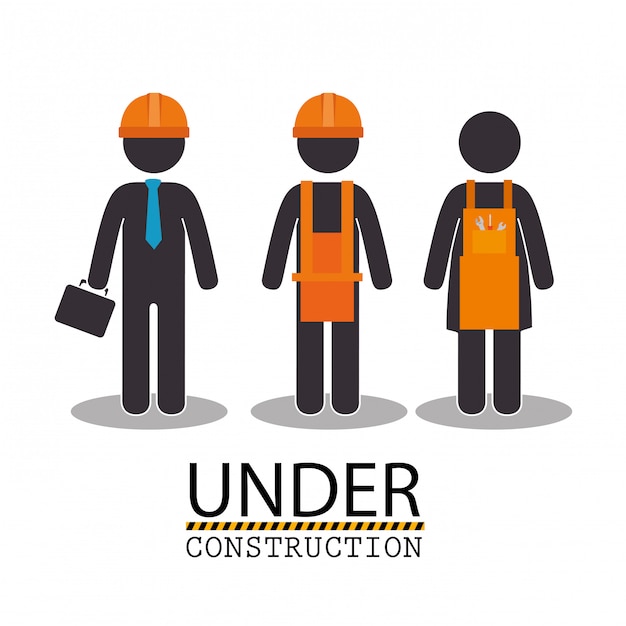 En Construction Illustration