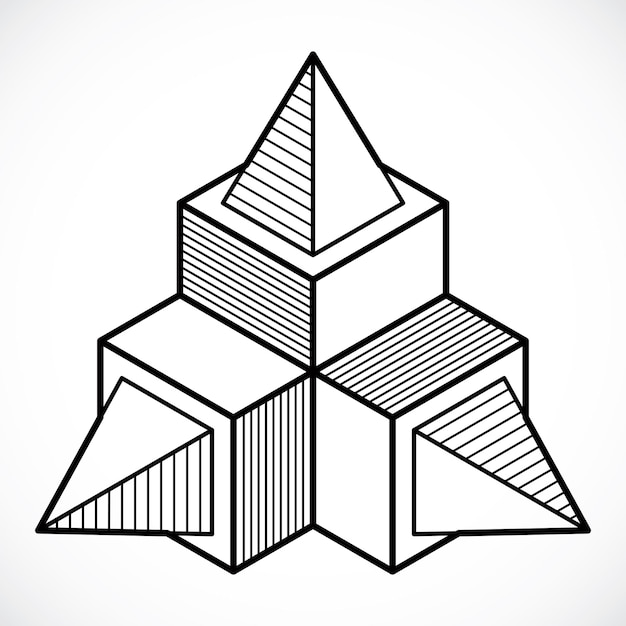 Construction trigonométrique abstraite, modèle de conception dimensionnelle vectorielle.