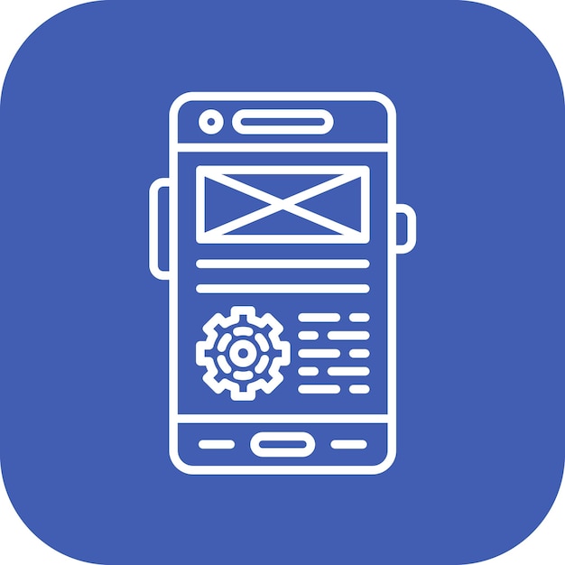 Construire une image vectorielle d'icône peut être utilisée pour le développement d'applications mobiles