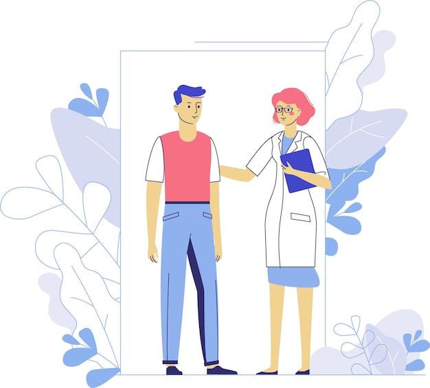 Consultation du médecin pour le patient