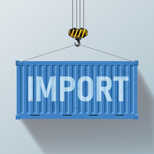 Containers de fret bleus avec livraison d'importation Grands conteneurs métalliques de 20 pieds pour le transport