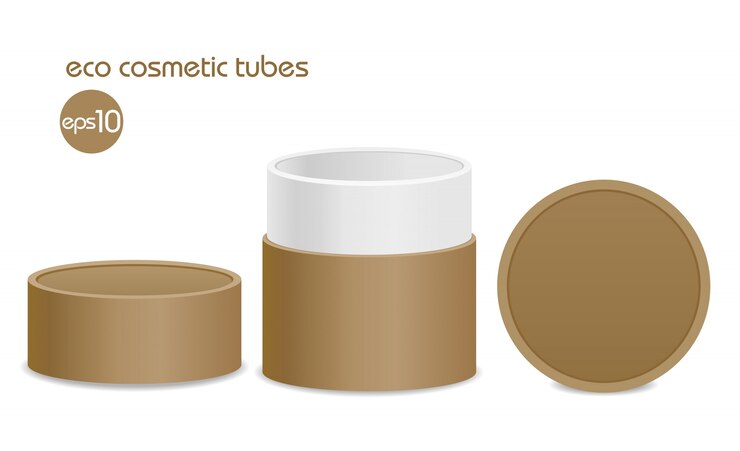 Contenant cosmétique écologique marron