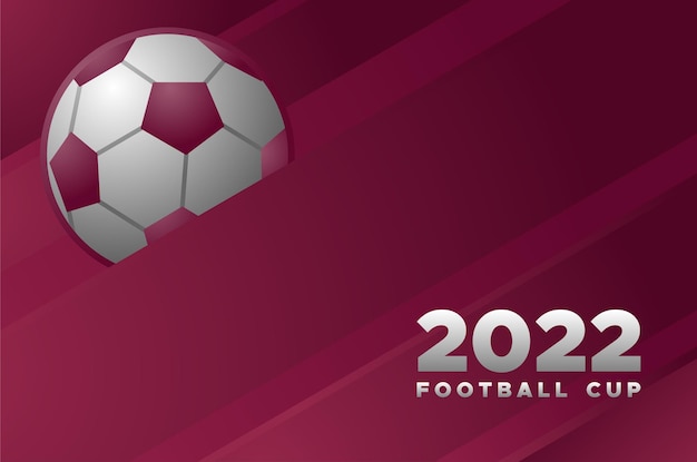 Vecteur contexte de la coupe de football 2022