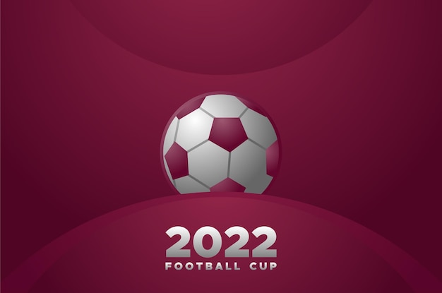 Vecteur contexte de la coupe de football 2022