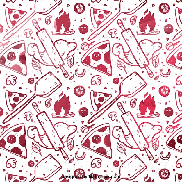 Contexte Des Croquis De Pizza