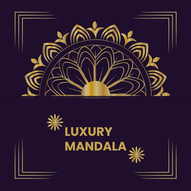 Vecteur le contexte du mandala de luxe