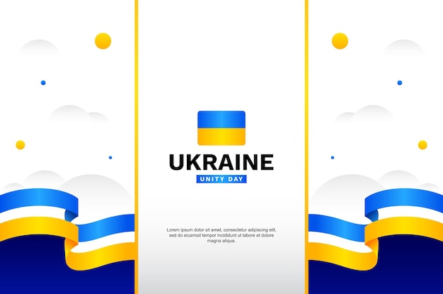 Contexte De L'événement De La Fête De L'unité Ukrainienne à L'affiche