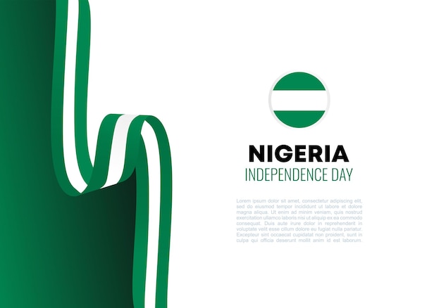 Contexte De La Fête De L'indépendance Du Nigeria Pour La Célébration Du 1er Octobre