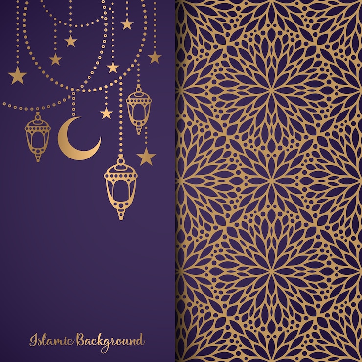 Vecteur contexte islamique de luxe