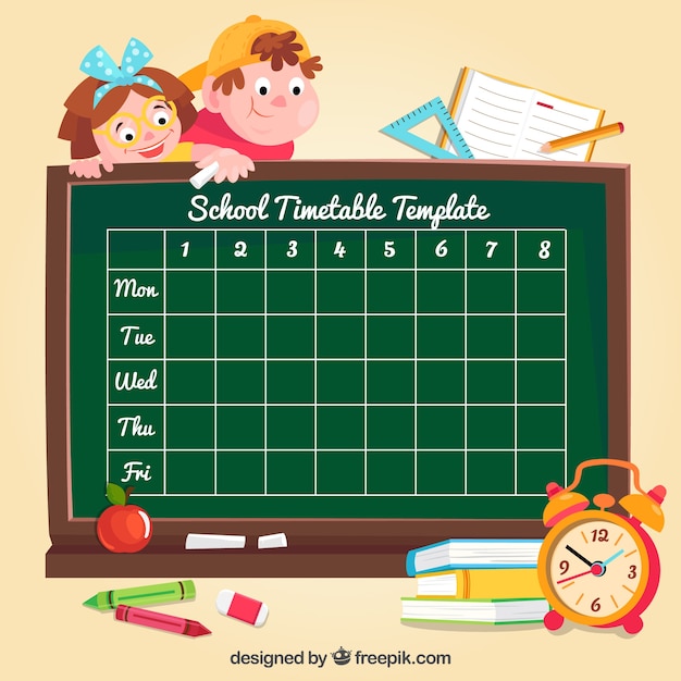 Contexte avec tableau scolaire scolaire