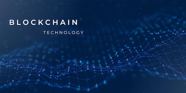 Contexte de la technologie blockchain Concept de réseau numérique abstrait Illustration vectorielle de données cryptographiques