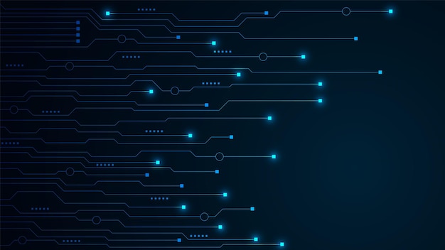 Contexte technologique avec des données numériques hitech