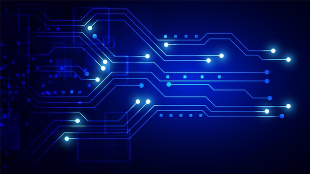 Contexte technologique avec des données numériques hitech