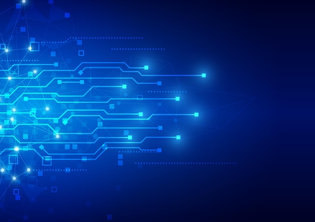 Contexte technologique avec des données numériques hitech