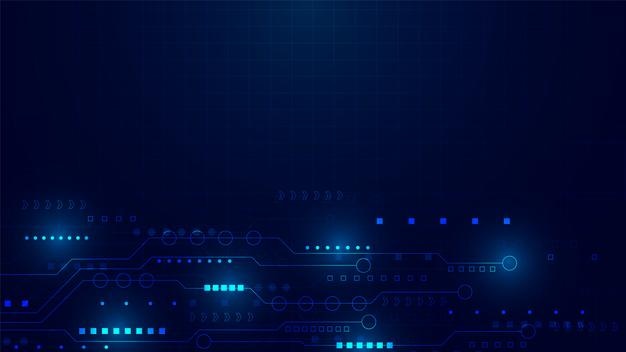 Contexte technologique avec des données numériques hitech