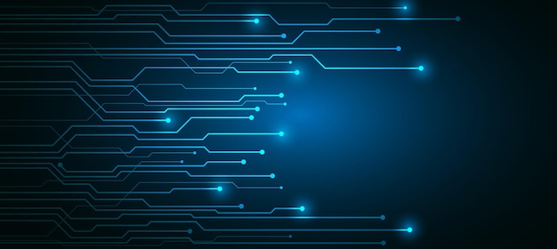 Contexte technologique avec des données numériques hitech