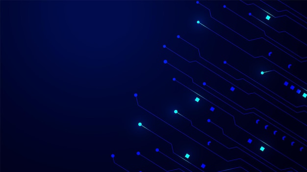 Contexte technologique avec des données numériques hitech