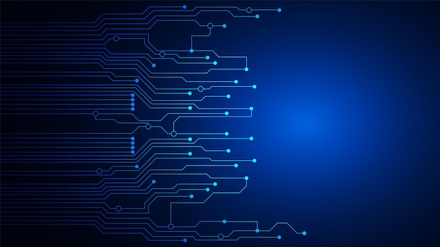 Contexte technologique avec hitech digital