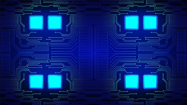 Contexte technologique avec hitech digital