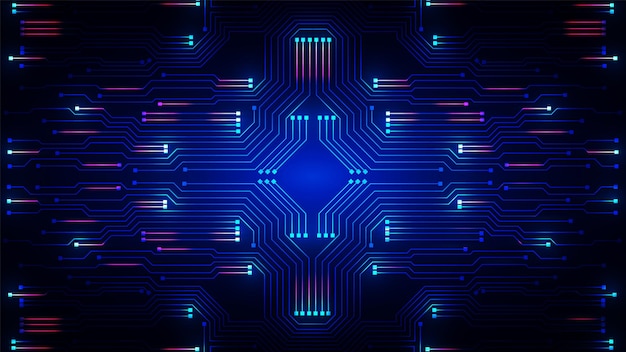 Contexte technologique avec hitech digital