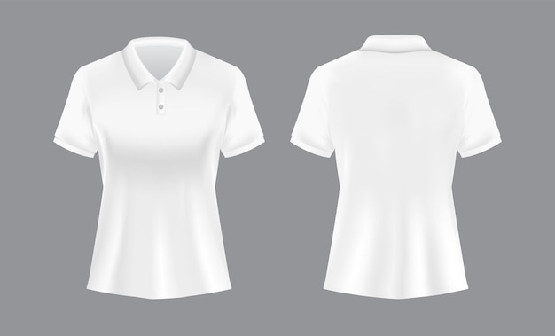 Le contour de la chemise de polo noire femmeT MockupSyahrul