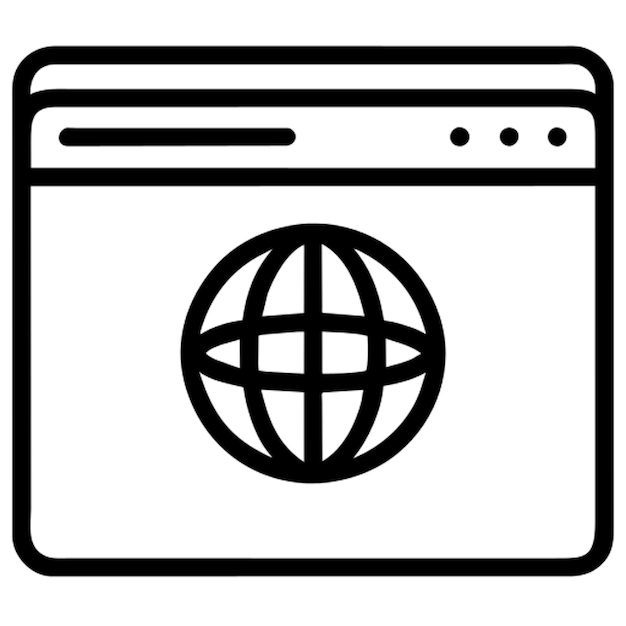 le contour de l'icône du cookie web