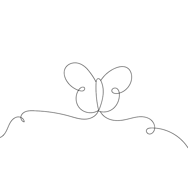 Contour De Papillon Avec Collection De Détails Dessinés