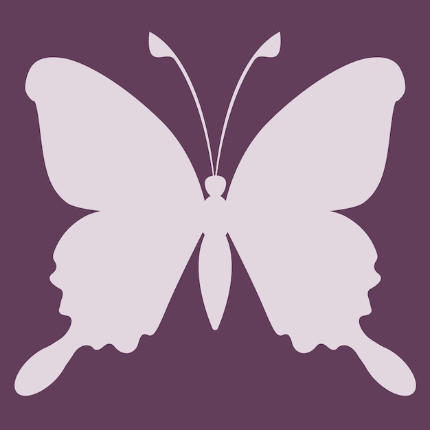 Contour De Silhouette D'insecte Papillon