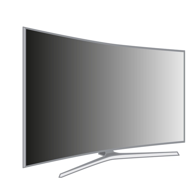 Vecteur contour tv isolé