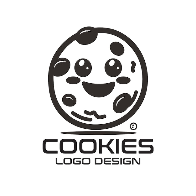 Vecteur cookies conception du logo vectoriel