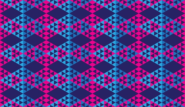 Cool Abstract Triangles Ornement Formes Triangulaires Fond D'écran Modèle De Conception De Motif Géométrique Sans Soudure Light Bluepink Magenta Thème De Couleur Bleu Foncé