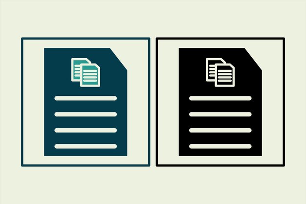 Copy Document icon icon related to UI elements suitable for web site app user interfaceselement printable etc solid icon style simple vector design editable