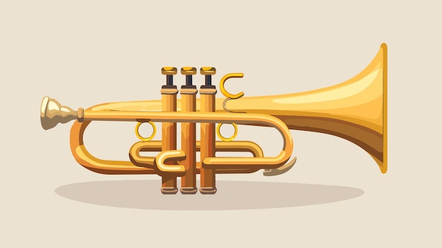 une corne d'or avec les lettres dessus