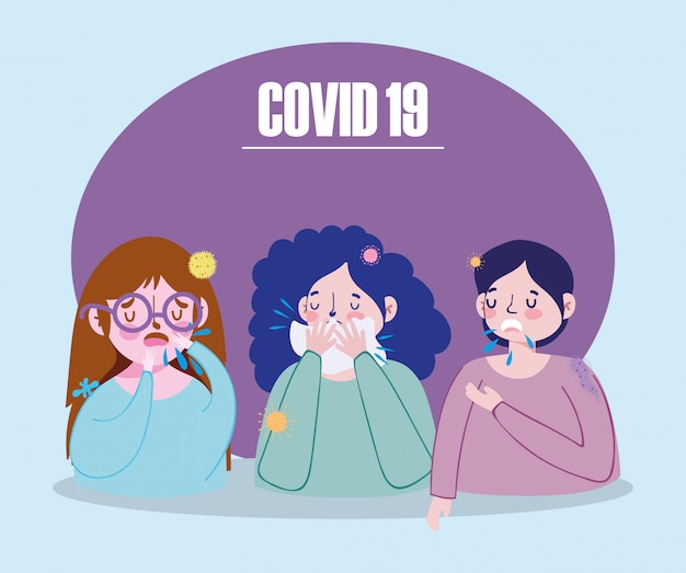 coronavirus, symptômes de toux des personnes malades infectés