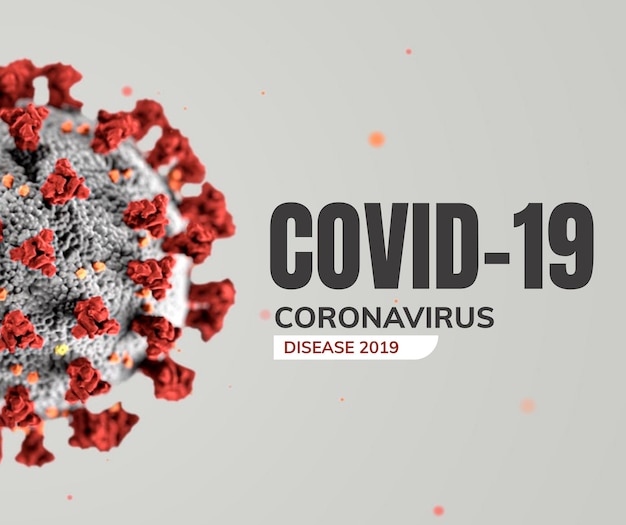 Coronavirus Sur Un Vecteur De Fond Gris