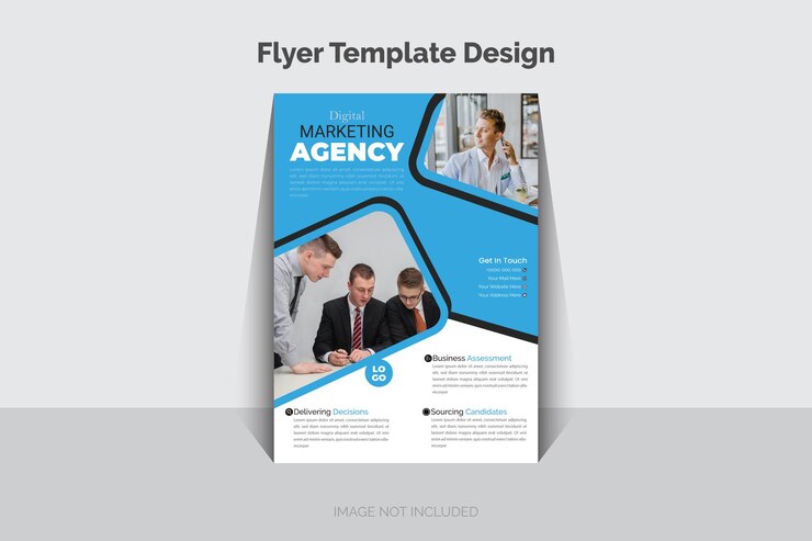 Vecteur corporate business flyer