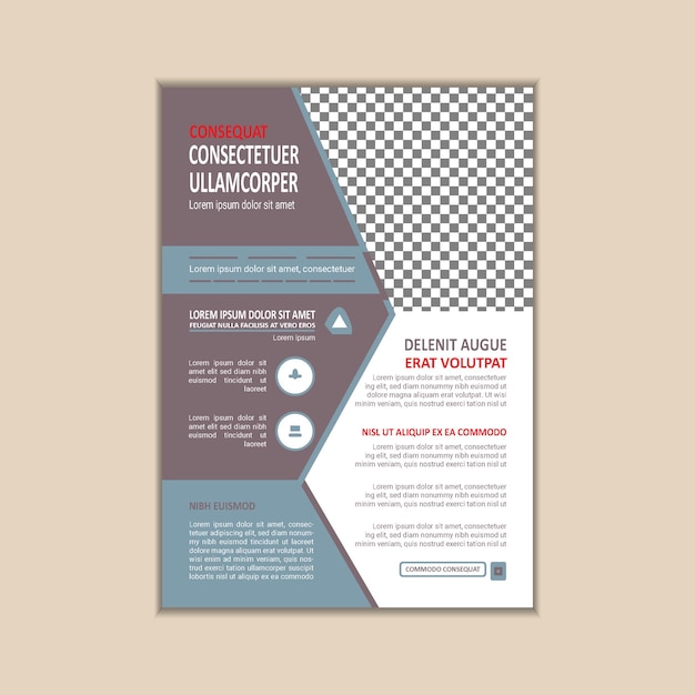 Vecteur corporate business flyer