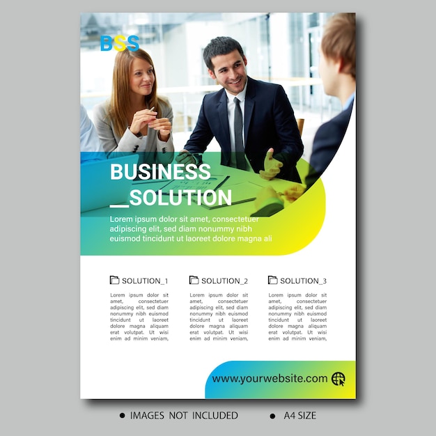 Vecteur corporate business flyer