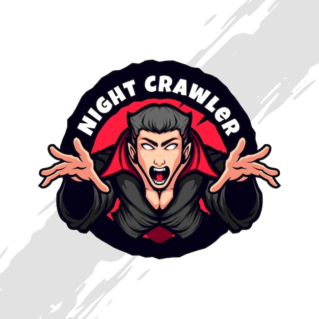 Vecteur costume noir vampire night crawler need fresh blood