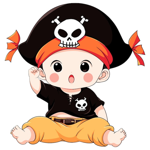 Costume de pirate d'Halloween pour bébé