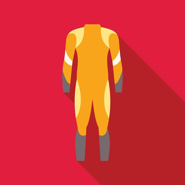 Vecteur costume de plongée pour les sports actifs et les loisirs sur un fond lumineux