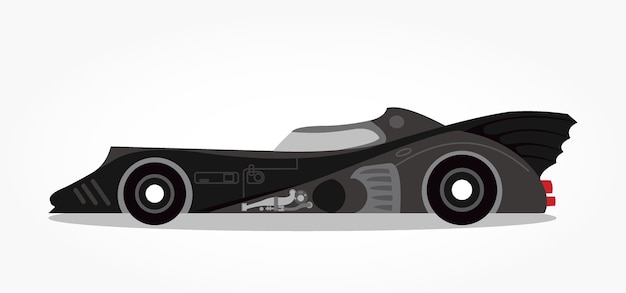 Corps Et Jantes Détaillés D'un Véhicule De Couleur Plate Dessin Vectoriel  Avec Effet D'ombre Isolé En Arrière-plan Gris Illustration de Vecteur -  Illustration du voiture, élément: 223618426